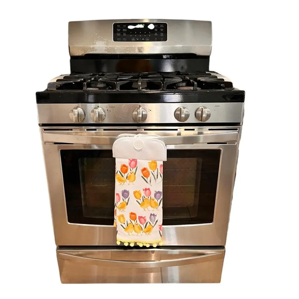 BBQ Themed Kitchen Hanging Hand Towels Outdoors Grill Dad Cooking